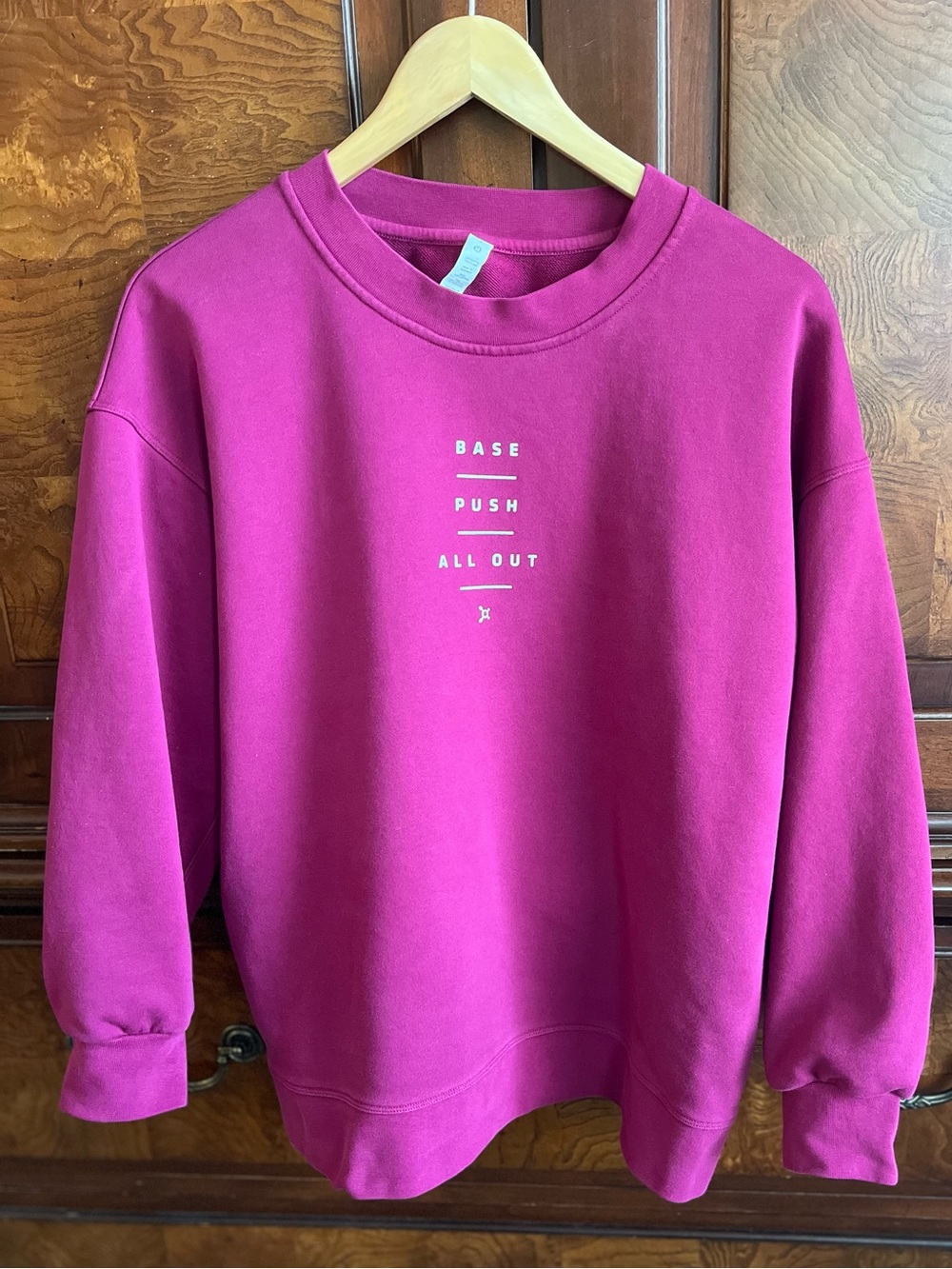 lululemon x OTF Perfectly Oversized Crew Deep Fuschia Size 6 (Medium) GUC